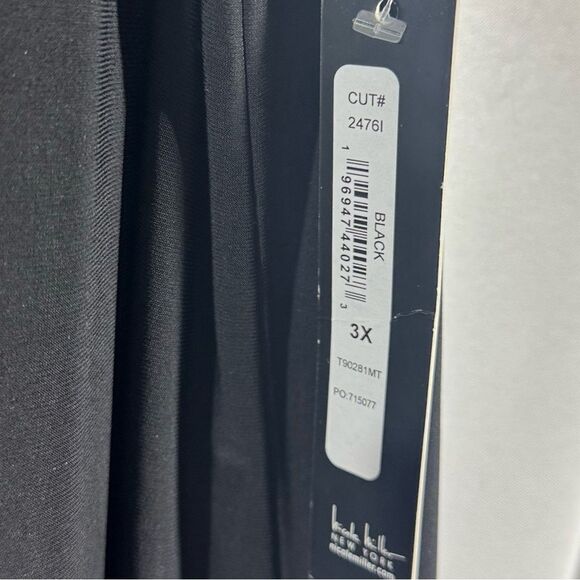 Nicole Miller Black Sleeveless Dress Size 3X NWT - Picture 4 of 6